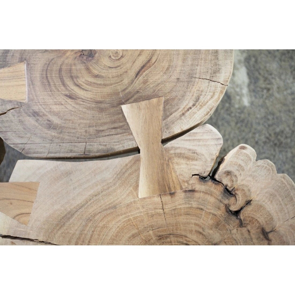 Table bassa NOMA rettangolare 110 cm in legno massiccio di acacia – Tavolino da salotto design con gambe in metallo