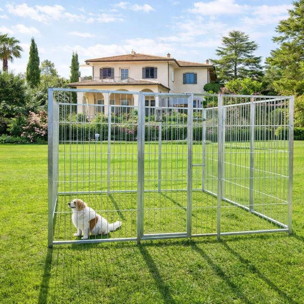 Box per cani da esterno con zincatura a caldo da 300x300x altezza 180 cm