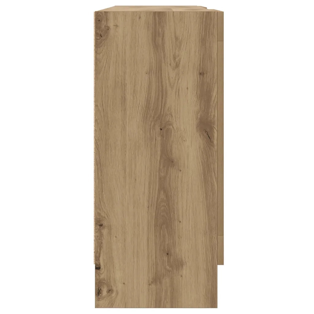 Credenza Rovere Artigianale 120x30,5x70 cm in Truciolato 856165