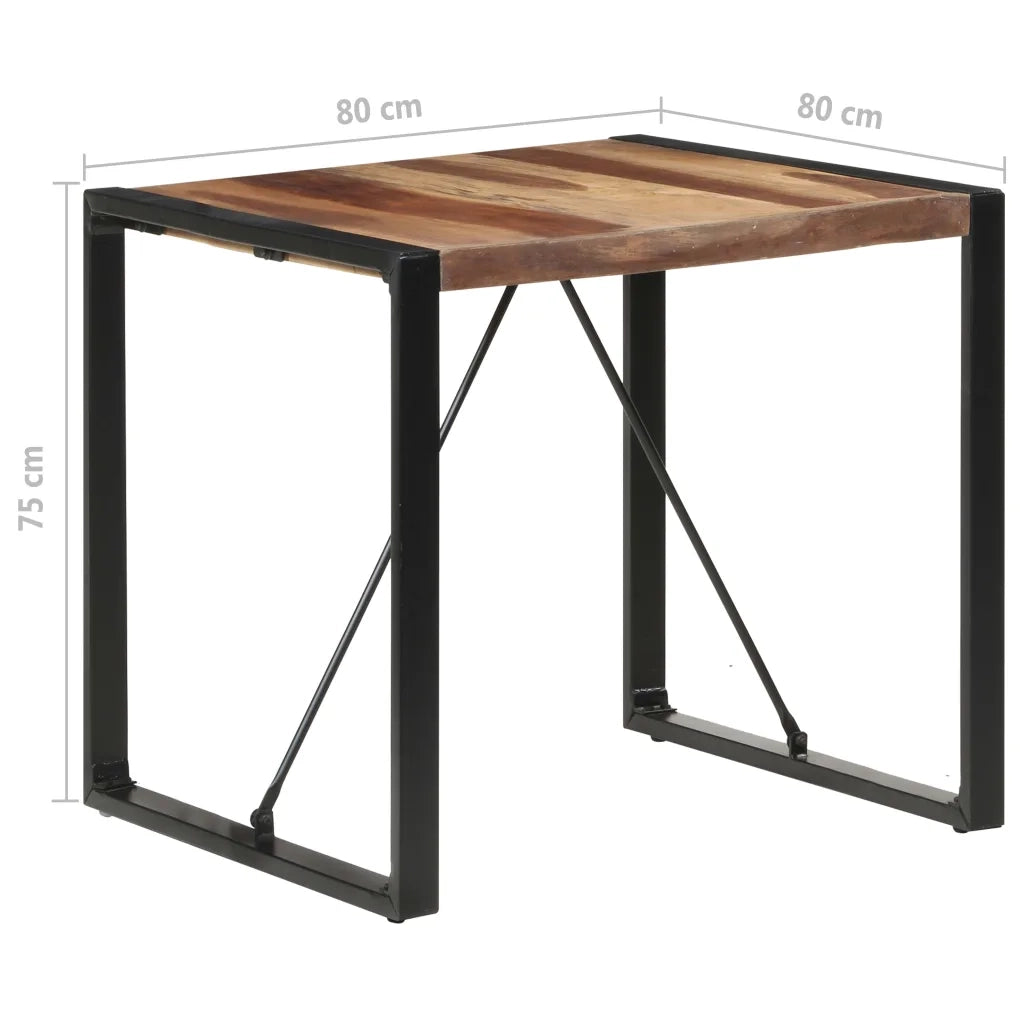 Tavolo da Pranzo 80x80x75 cm in Legno Massello 321602