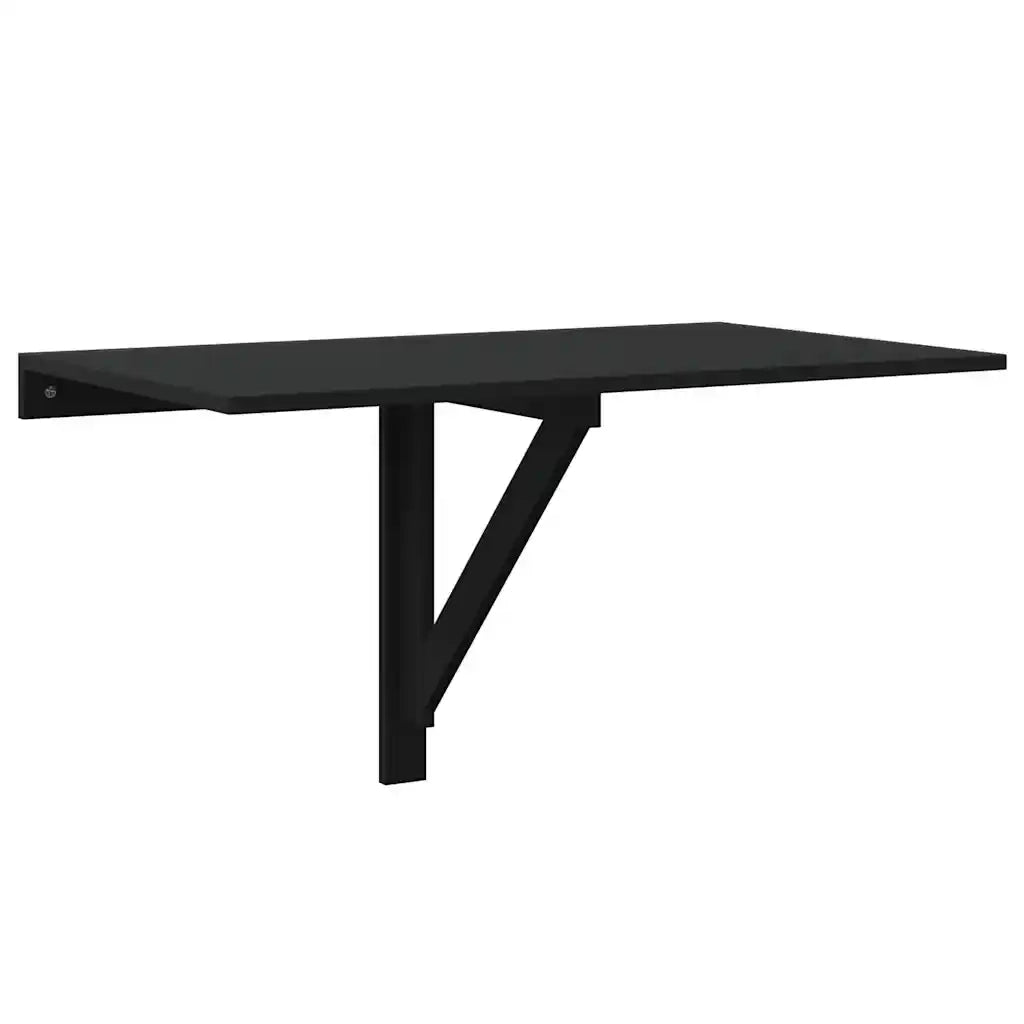Tavolino da Parete Pieghevole Nero 110x38x75 cm in Multistrato CFW6442426
