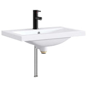 Lavabo da bagno Nero Opaco 61 x 40 x 16,5 cm Metallo 890235