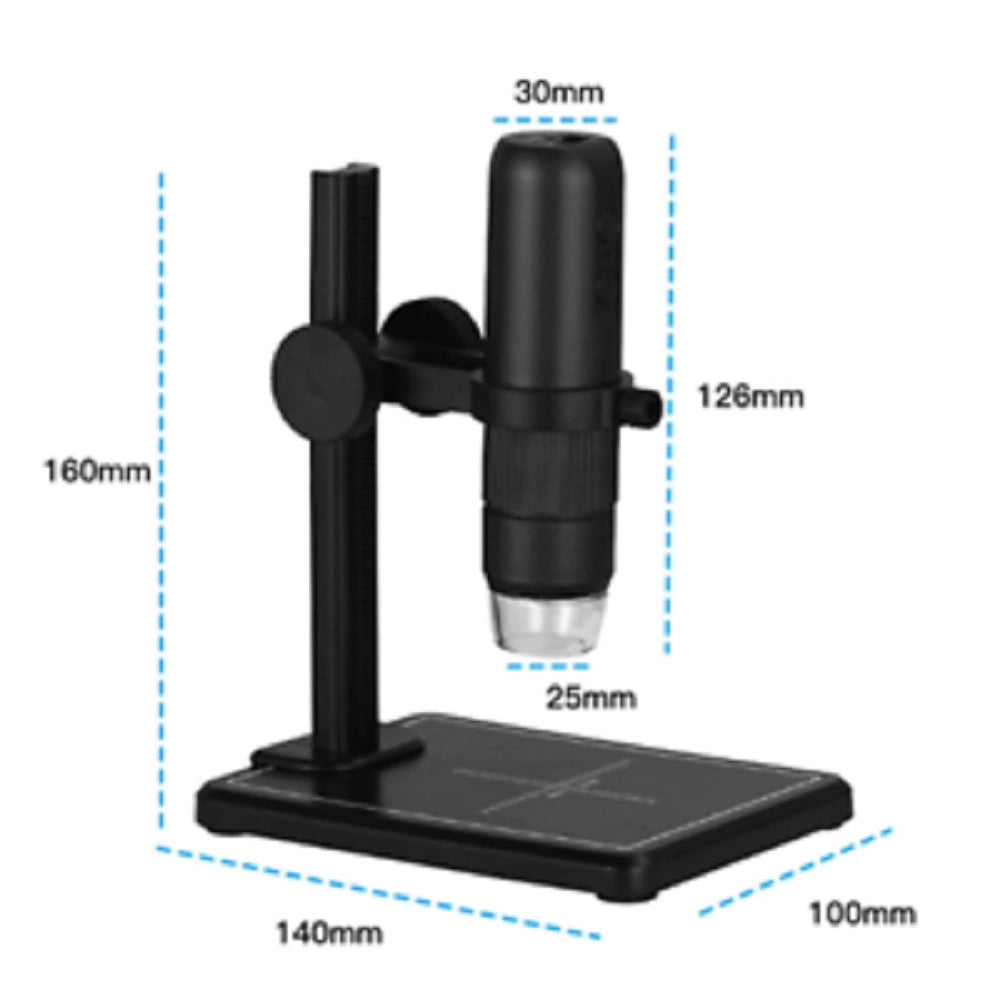 Trade Shop - Microscopio Digitale Q-xw05 Wi-fi Usb 1080p Risoluzione Hd 50-1000x Portatile -