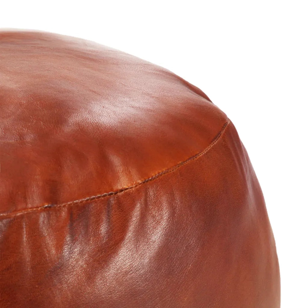 Pouf Tanno 60x30 cm in Vera Pelle di Capracod mxl 82243