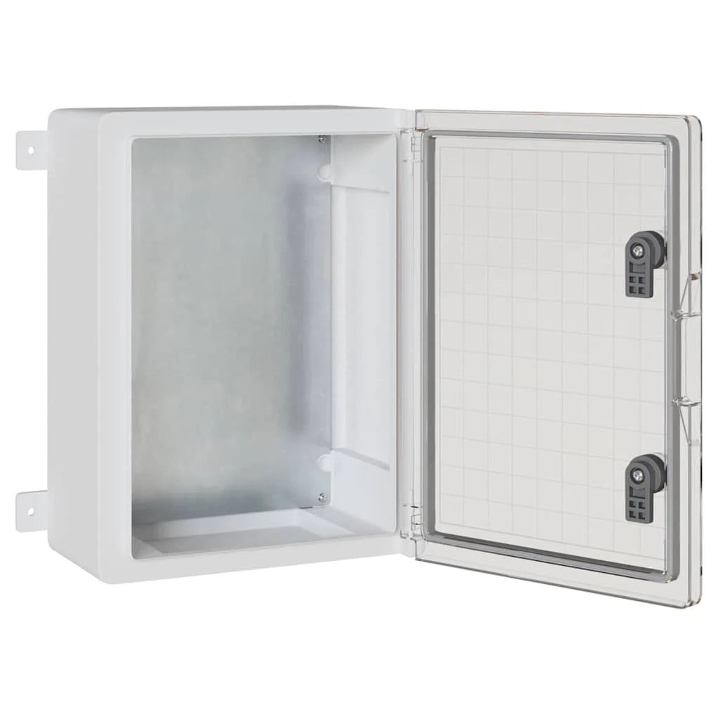 Moderno armadio elettrico multiuso per lo stoccaggio 30 x 16,5 x 40 cm plastica grigia 02_0058211