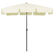Ombrellone da Spiaggia Giallo Sabbia 200x125 cm 314727