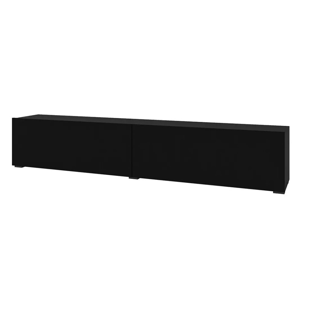Mobile TV 180cm collezione EVA. Colore nero e rovere.