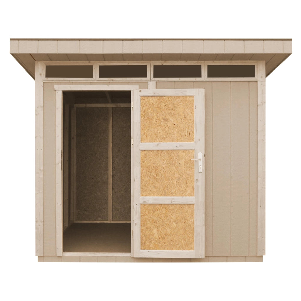 Casetta da Giardino di QUALIT? PREMIUM 5,9m?²-L279xW293cm - TIMBELA M903-CAVERN STEEL
