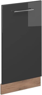 Pannello frontale della lavastoviglie Fame-Line, Antracite lucido, 45 cm senza piano di lavoro