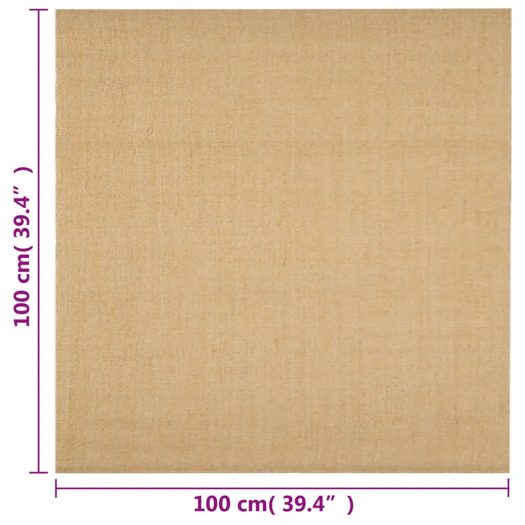 Tappeto in Sisal Naturale 100 x 100 cm 136310