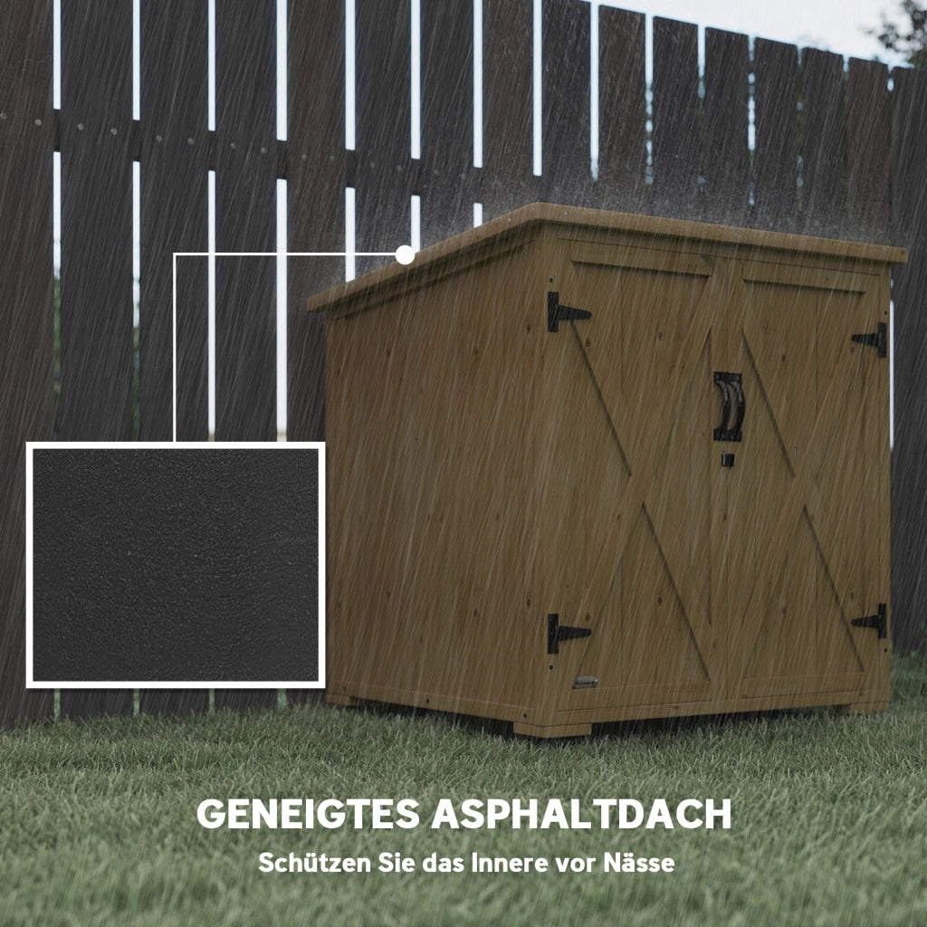Box per cuscini da giardino ¨C zephmum ¨C grigio scuro 77.5x88x90 cm