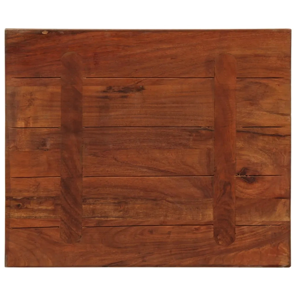 Piano Tavolo 60x50x3,8 cm Rettangolare in Massello di Recupero