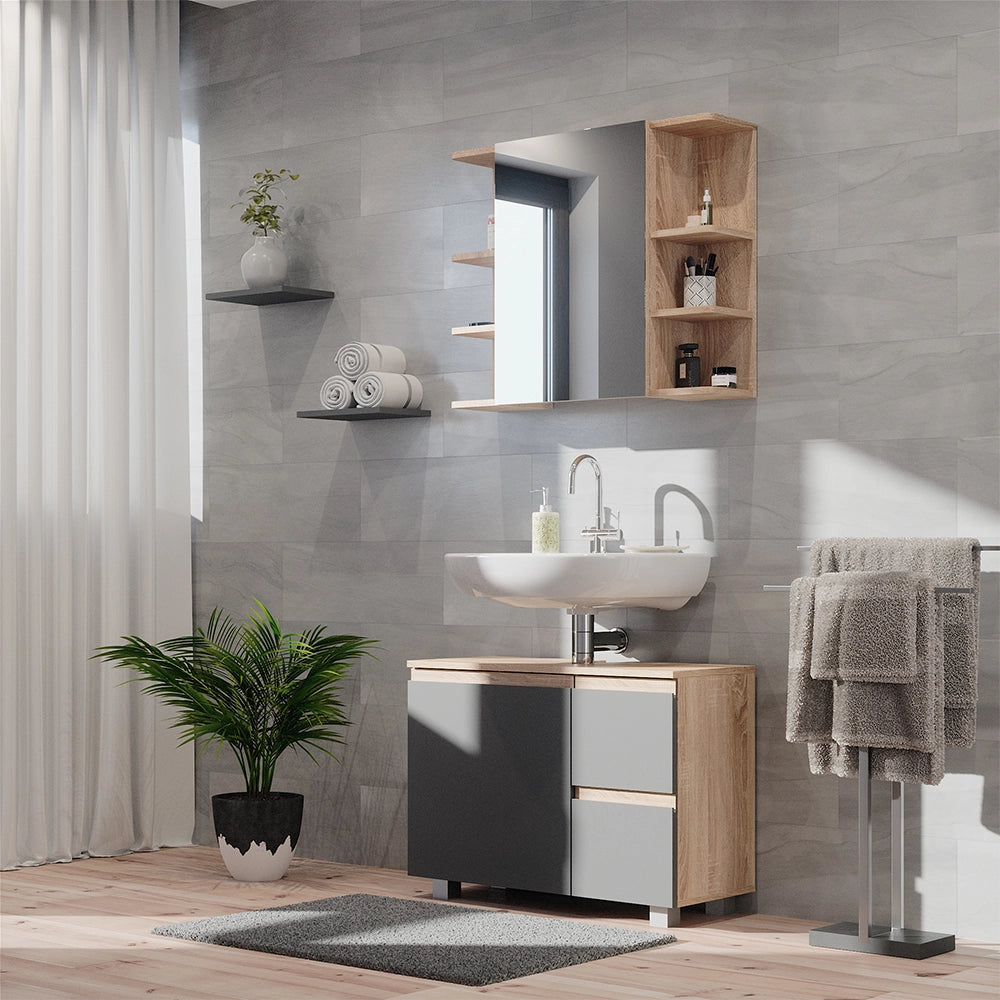 Vicco Set mobili bagno Sonoma 2 parti