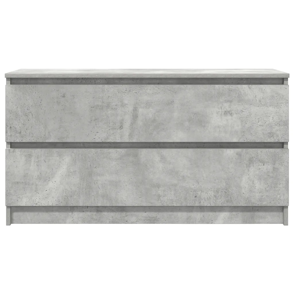 Mobile Porta TV Grigio Cemento 100x35x54 cm Legno Multistrato
