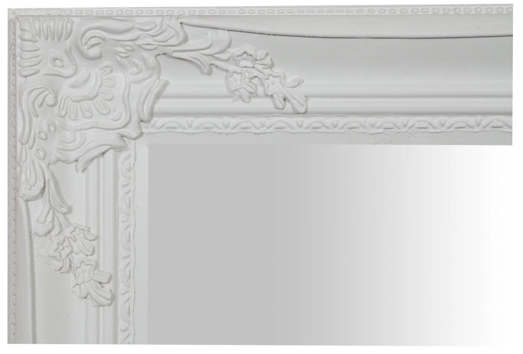 Biscottini Specchiera da appendere verticale/orizzontale L72xPR4xH132 cm finitura bianco anticato