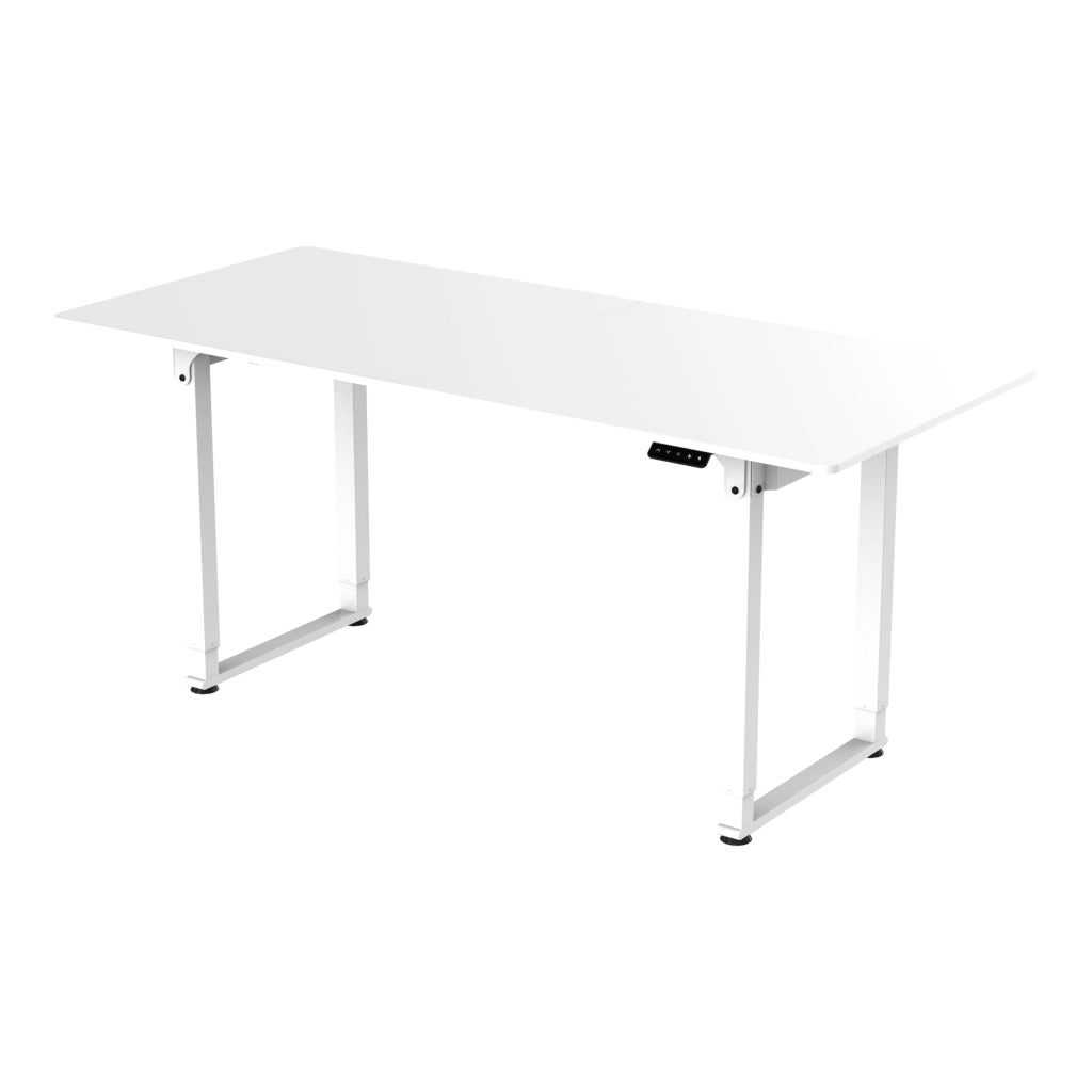 Scrivania Kirkkonummi con Piano Tavolo 180x80 cm cm Regolabile in Altezza - Bianco pro.tec