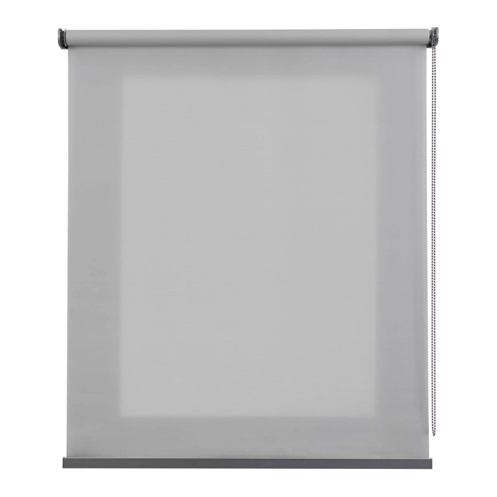 Tenda a Rullo traslucido Premium Finiture in Alluminio Grigio 80 x 250 cm