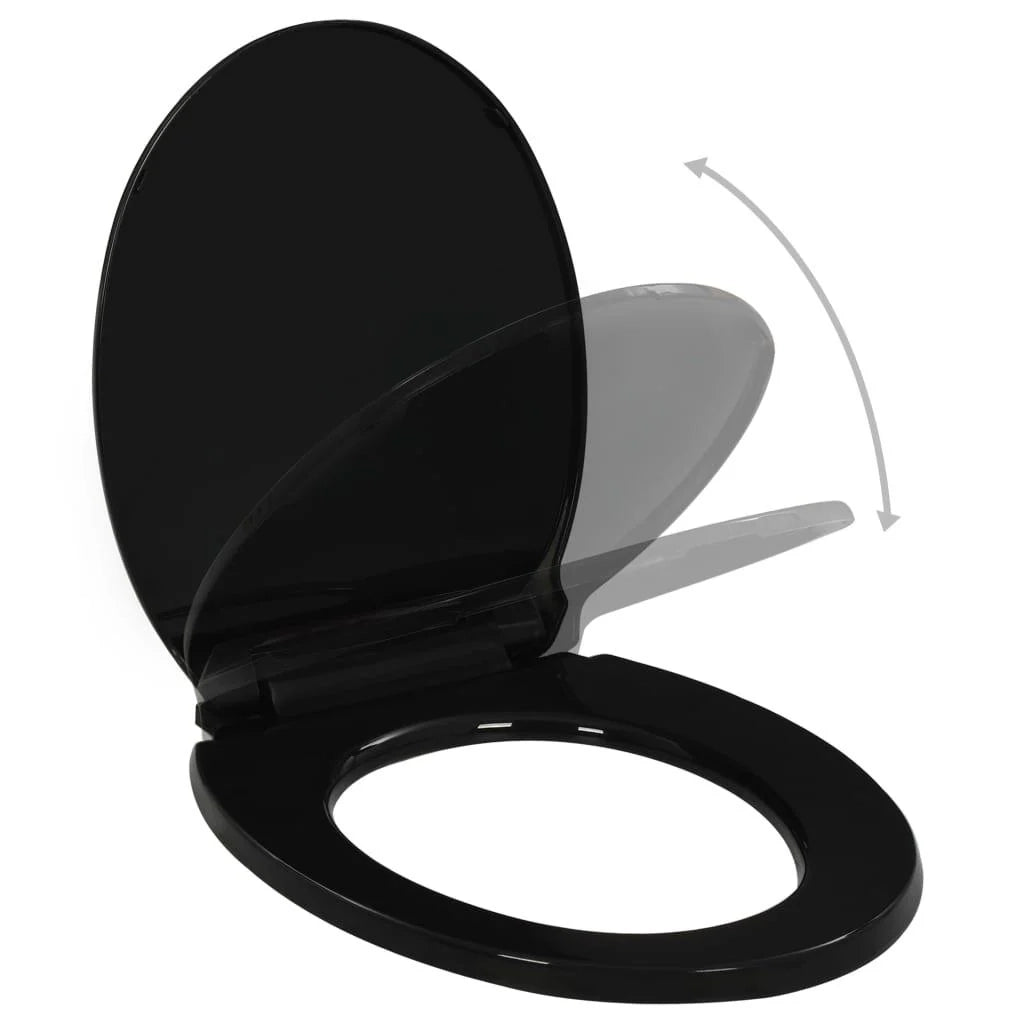 Sedile WC con chiusura ammortizzata e sgancio rapido nero 02_0021274