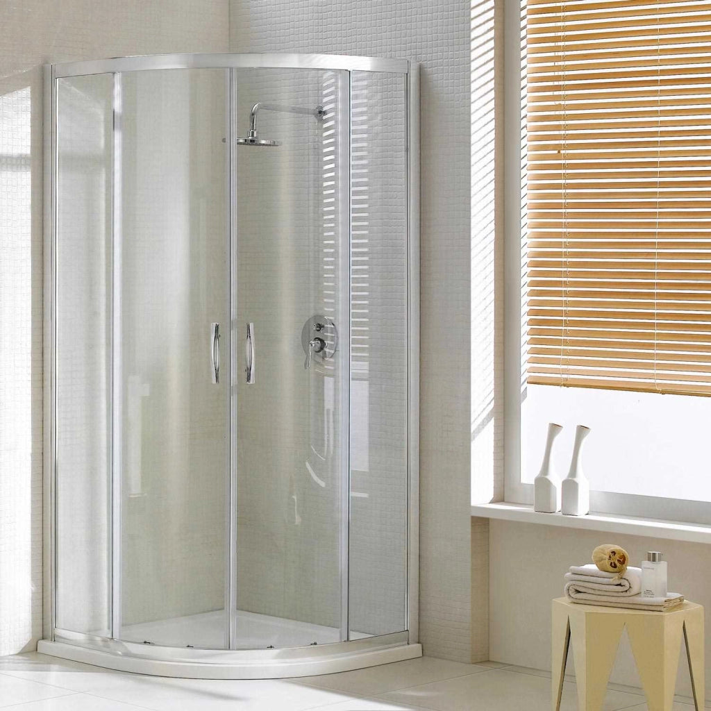Box Doccia Semicircolare 70x90 cm 2 Ante Scorrevoli in Cristallo Trasparente 6mm H198 Fosterberg Odense