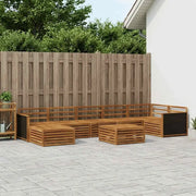 Set di divani da esterno 8 pcs Naturale