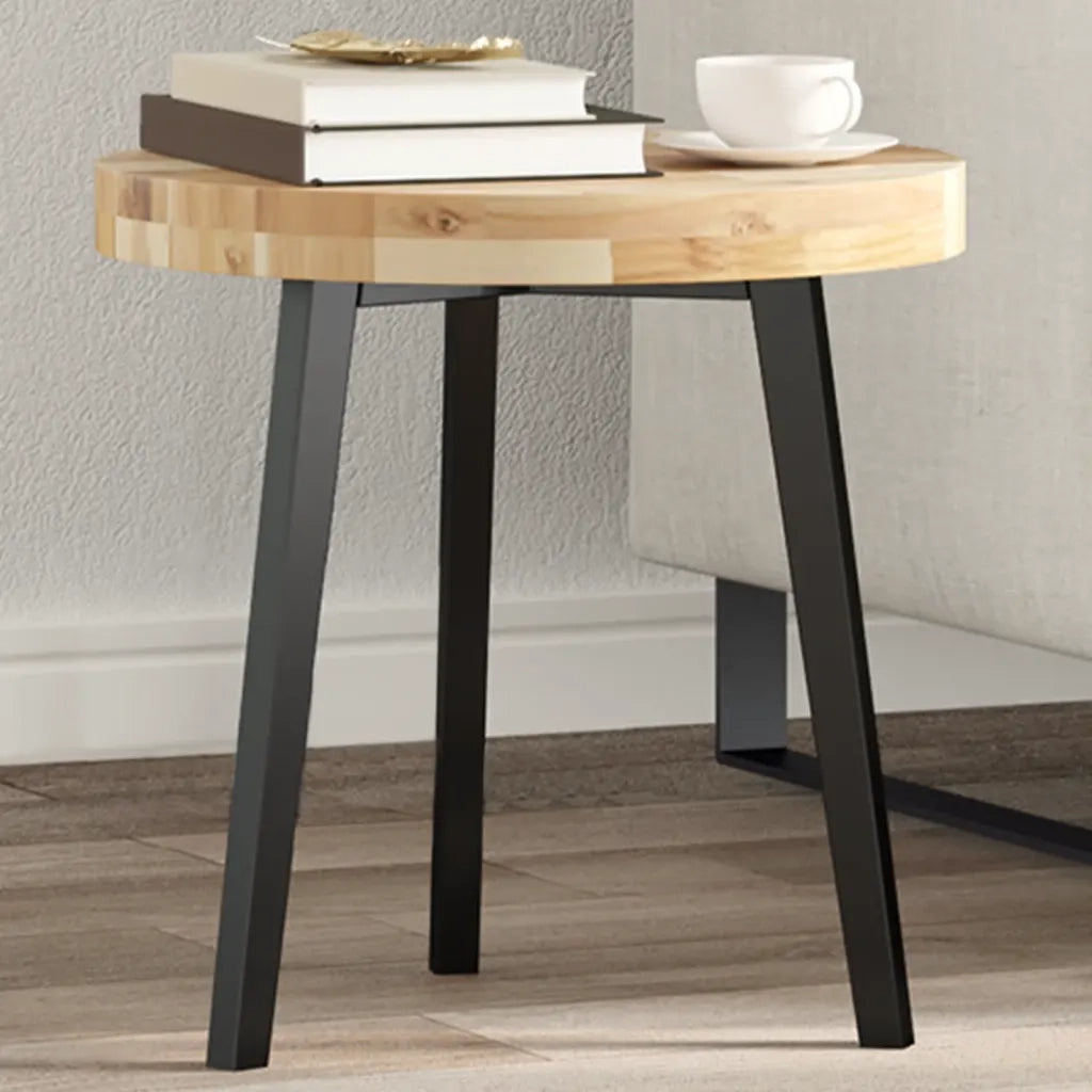 vidaXL Piano Tavolo Rotondo Ø40x4 cm in Legno Massello di Acacia
