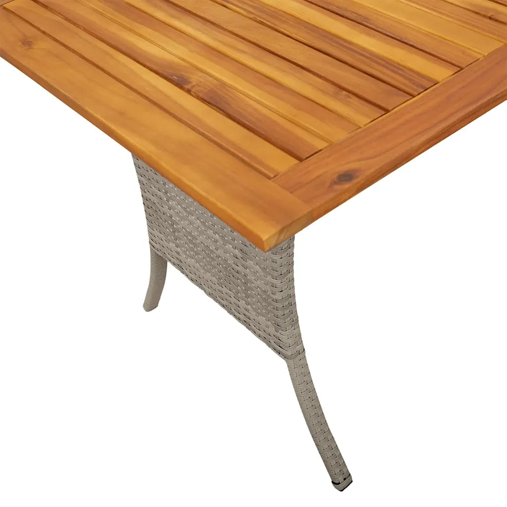 Set Divano da Giardino 6pz con Cuscini Grigio Chiaro Polyrattan