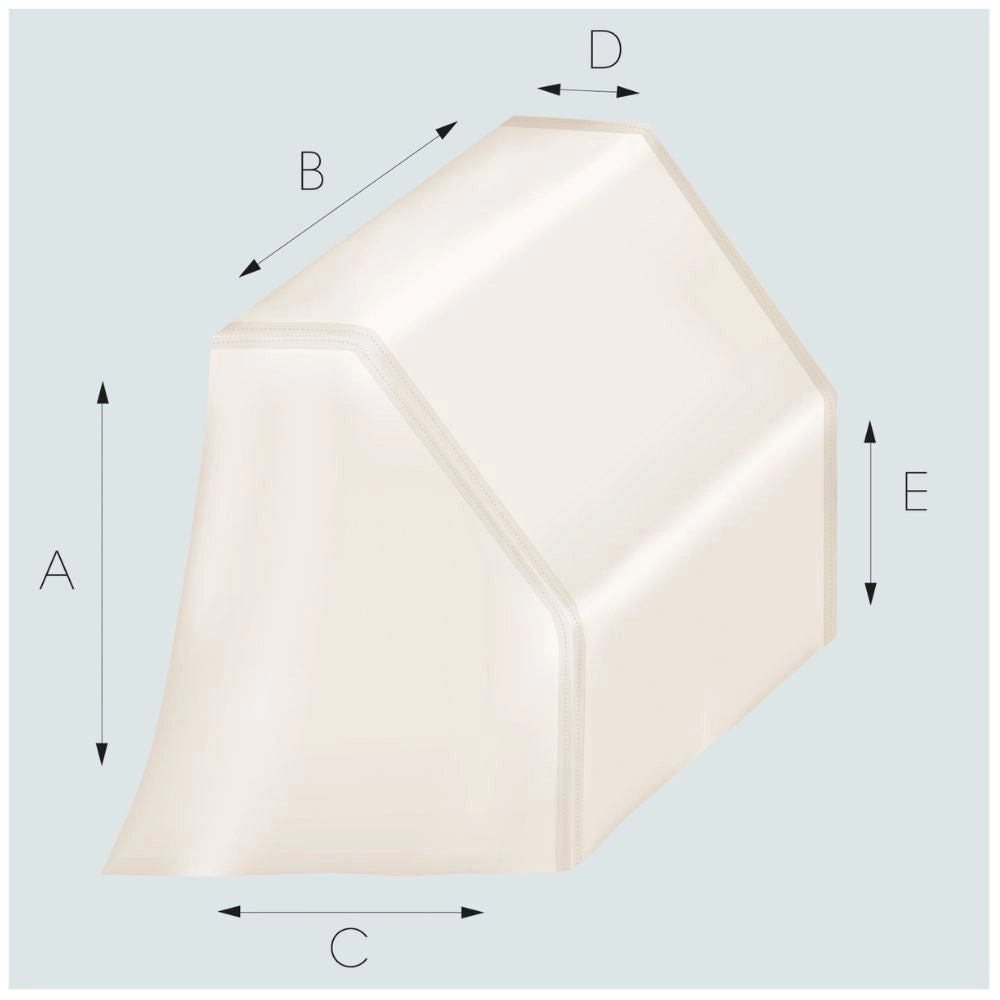 Tessilmare copri consolle piccolo imbarcazioni a 125 b 80 c 65 d 25 e 60 cm