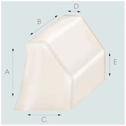 Tessilmare copri consolle piccolo imbarcazioni a 125 b 80 c 65 d 25 e 60 cm