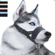 Mulkorf perenne e regolabile per cani - piccoli, medi e grandi cani - prevenzione del morso, del mordicamento e del abbaiamento - nero