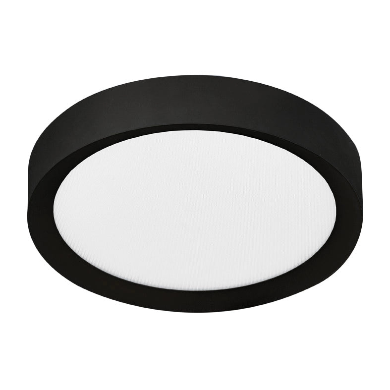 PLATE – Plafoniera LED da Soffitto 40W IP54 CRI90, CCT Switch 2700-3000-4000K, Struttura in Alluminio Nero - Rossini Illuminazione
