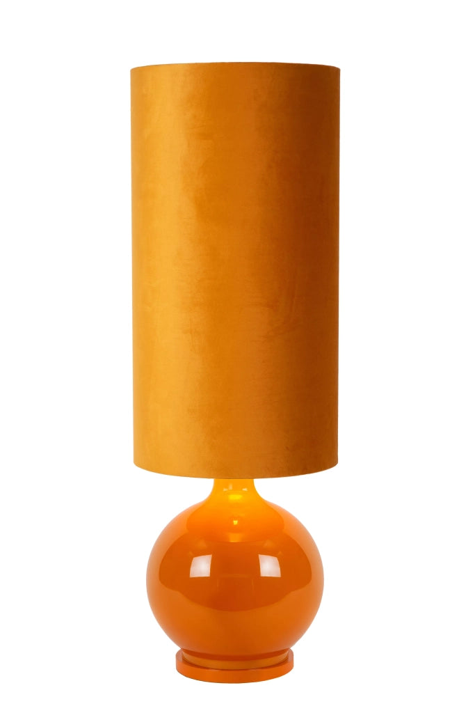 Lampada da tavolo Esterad vetro gialla 100cm E27 Lucide