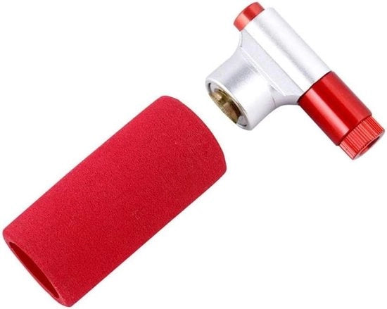 Pompa di CO2 Inflatore per Gomme da Bicicletta con Mantello a Sponda per Gomme Presta e Schrader, Bicicletta da Montagna e da Corsa - Sostenibile e Efficiente