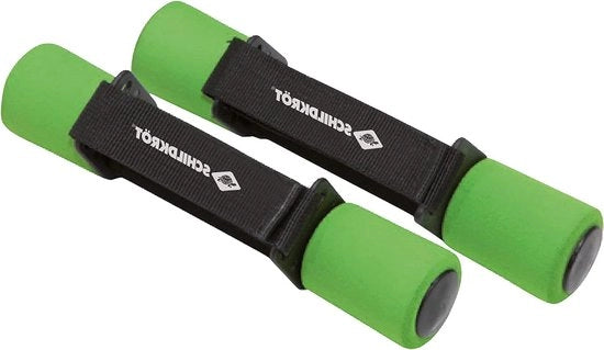 Dumbbelli 2 x 05 kg nero-antracite in borsa portatile - Set di manubri morbidi