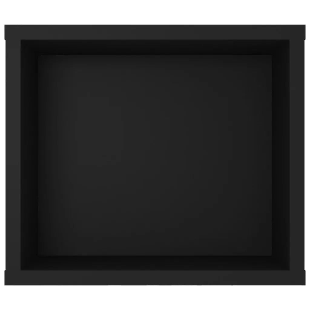 Mobile Porta TV-Credenza TV Pensile Nero 100x30x26,5 cm Legno Multistrato