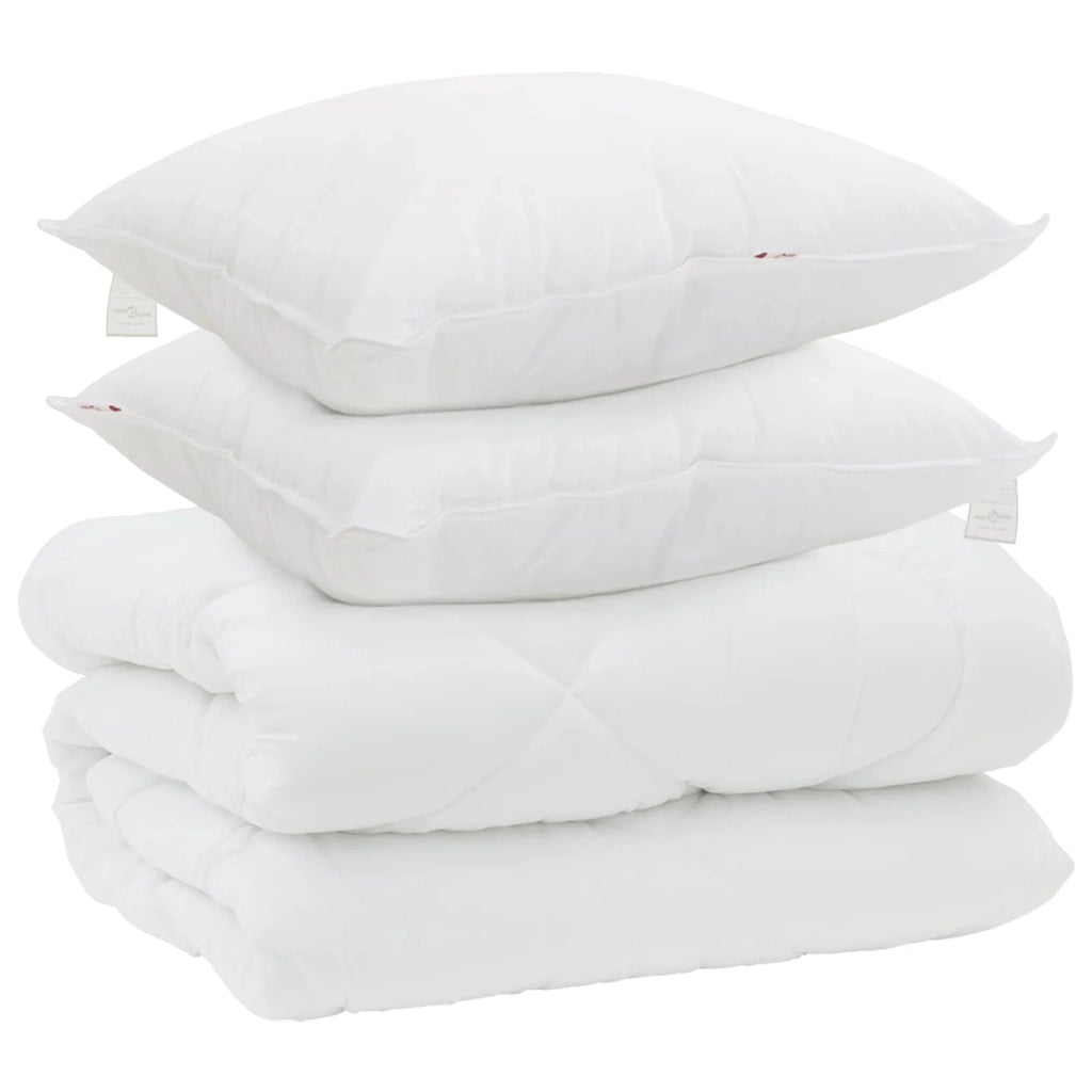 Duvet Invernale con cuscino 3 pcs Bianco Microfibra 3377836