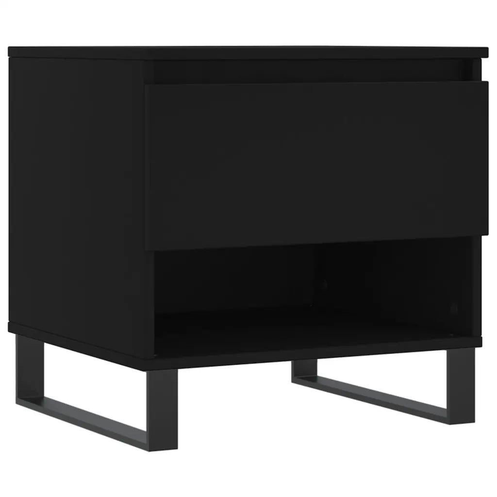 Tavolino da salotto | Tavolino da caff¨¨ | Tavolino da Soggiorno Nero 50x46x50 cm in Legno Multistrato