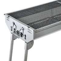 Barbecue a Carbone Carbonella Portatile e Pieghevole in Acciaio Inox