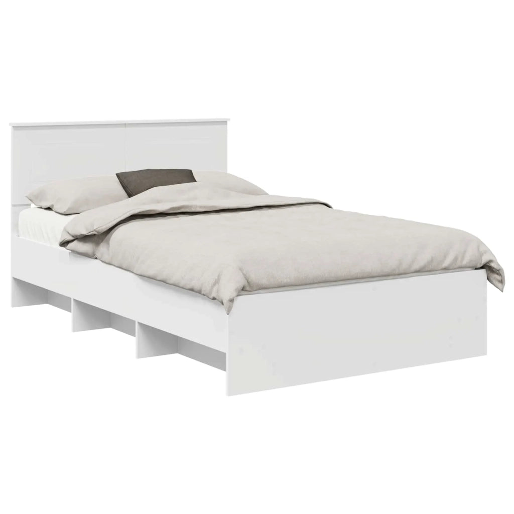 Struttura del letto Bianco 137 x 203 cm Legno multistrato