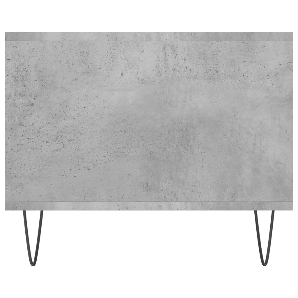 Tavolino Salotto Grigio Cemento 102x50x40 cm Legno Multistrato