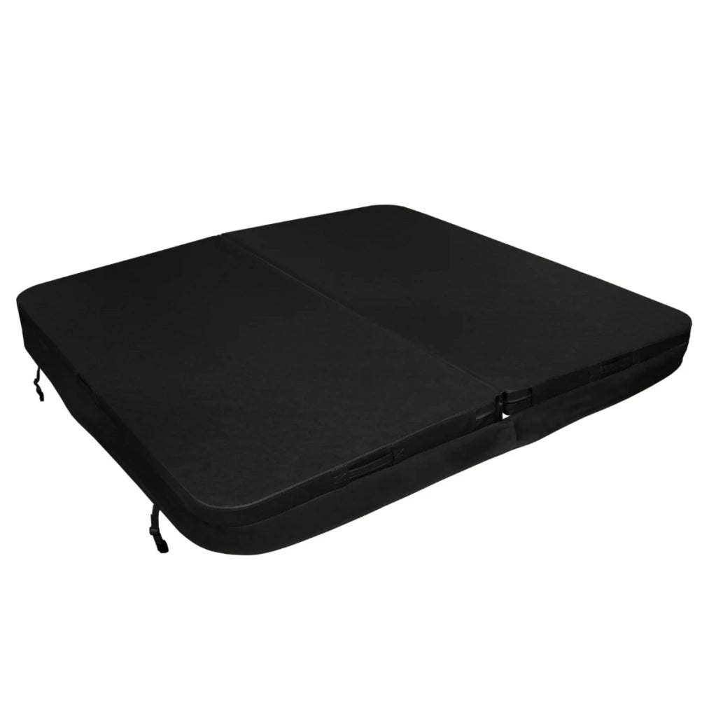 Copertura per vasca idromassaggio Coperchio Spa 2.1 x 2.1m quadrato Nero Hard Top Resistente alle intemperie PVC in Pelle