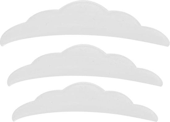 3 Paia di Pads di Protezione per Battito delle ciglia in Silicone - Pads di Protezione per Battito delle ciglia - Set di Battito delle ciglia con Borsette per Battito delle ciglia - Estensione delle ciglia