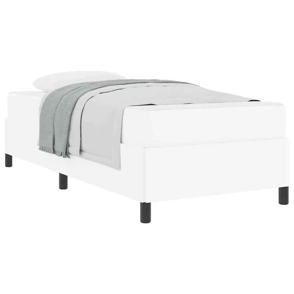 vidaXL Struttura letto con materasso con materasso Bianco 100 x 200 cm