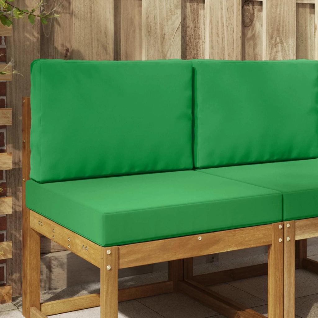 Cuscino per divano da esterno 2 pcs Verde Poliestere