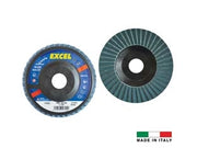 DISCHI LAMELLARI DA SGROSSO ALLO ZIRCONIO- - ø mm.115 foro 22 grana 100 - 10 pezzi EXCEL