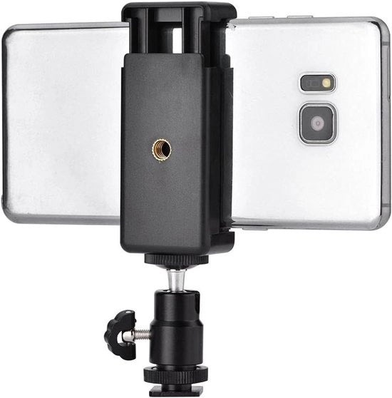 Accessorio per Fotografia - Beugel per Telefono con Testa a 360 Gradi per Montaggio su Stativo