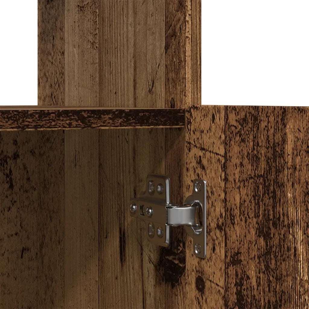 vidaXL Credenza Legno Antico 63x33x140 cm in Truciolato