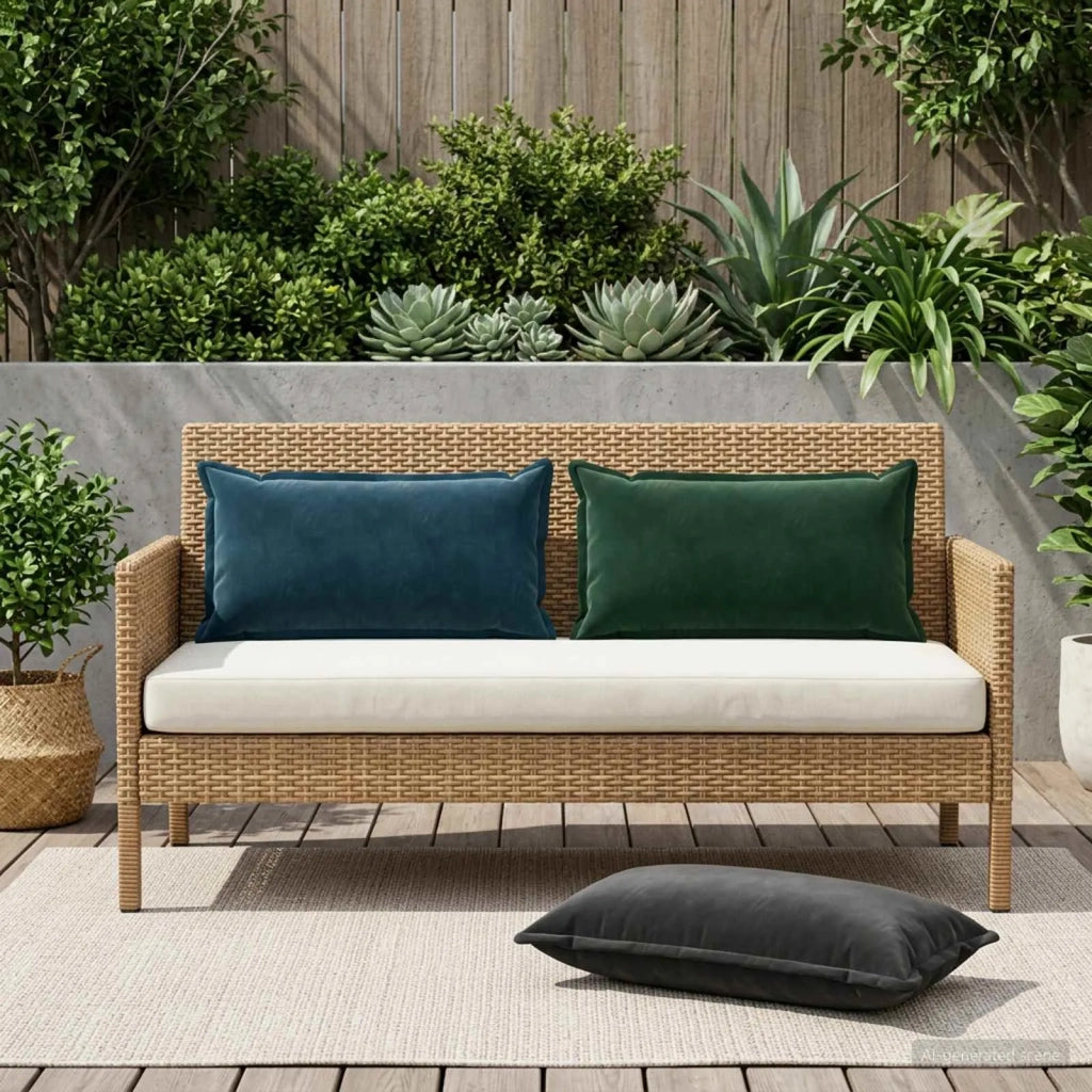 Federa 2 pcs HOUTEN Nero 40 x 80 cm Velluto 918091