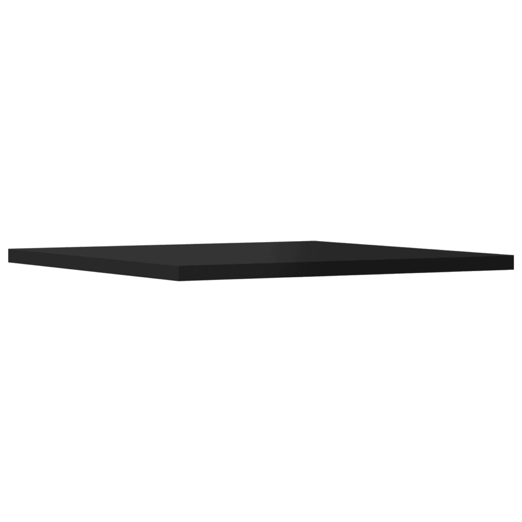 Ripiani per Libreria 8pz Nero Lucido 40x40x1,5cm Multistrato 805183