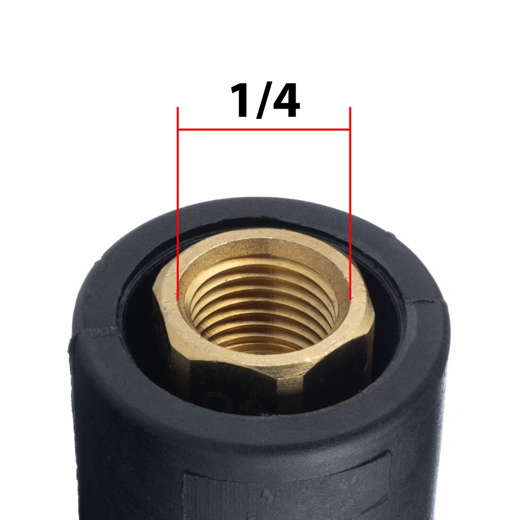 Ugello Regolabile Vario 40° – Filettatura Interna 1/4" | Pressione Max 5000 PSI, Temperatura Max 100°C