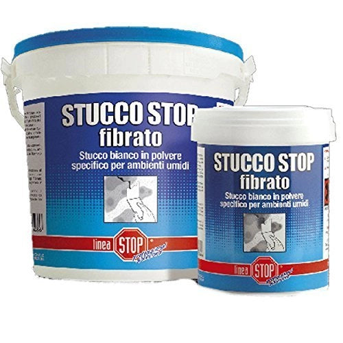Stucco Stop Polvere Dixi Bianco Fibrato 1 kg